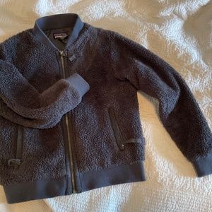 Patagonia fuzzy bomber jacket